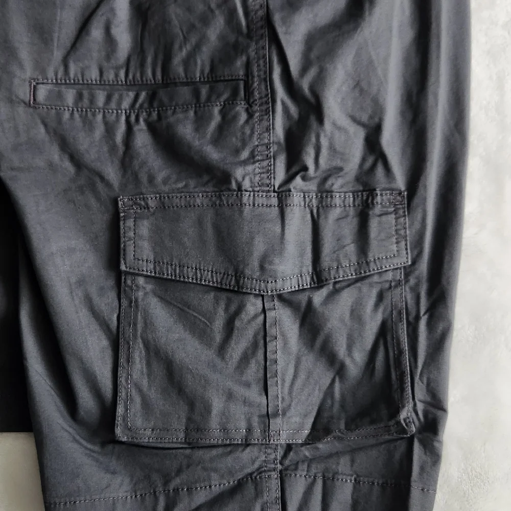 🩳 George Men’s Gray Cargo Shorts Size 40 – NWT, 14” Inseam, Below Knee - Picture 12 of 16